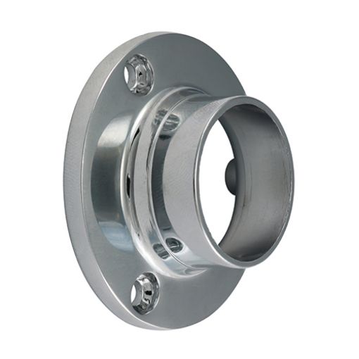 Picture of End Socket - For Round Tube - Polished Chrome 25mm