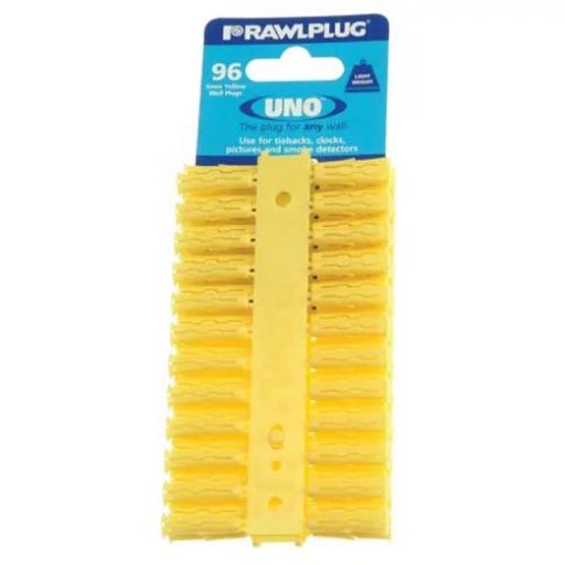 Picture of Rawlplug Uno Plug Yellow (Pack of 96)