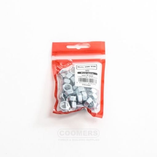 Picture of Hex Full Nut Zinc M8 (Bag of 30)