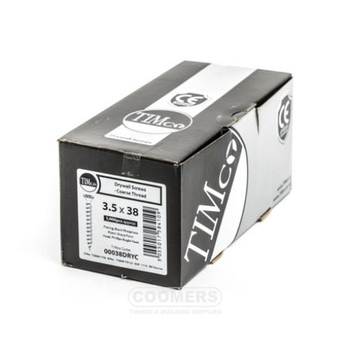 Picture of TIMco Drywall Screw 3.5 x 38mm Coarse Thread (Box of 1000)