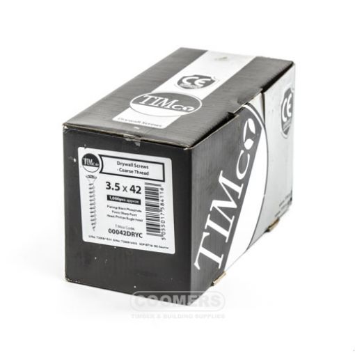 Picture of TIMco Drywall Screw 3.5 x 42mm Coarse Thread (Box of 1000)