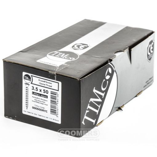 Picture of TIMco Drywall Screw 3.5 x 50mm Coarse Thread (Box of 1000)