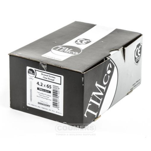 Picture of TIMco Drywall Screw 4.2 x 65mm Fine Thread (Box of 500)