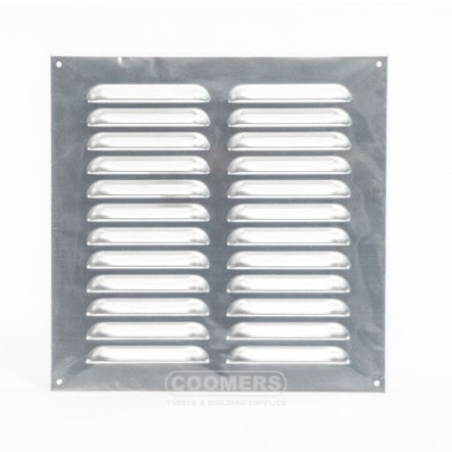 Picture of Metal Open Louvre Vent Aluminium 9 x 9"