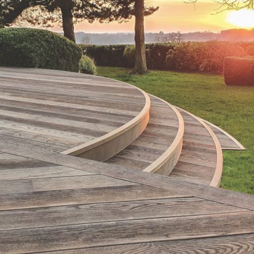 Picture of Millboard Enhanced Grain Composite Decking Board Antique Oak 32 x 176mm x 3.6Mtr
