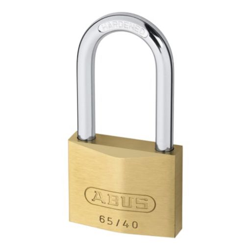 Picture of Abus 65/40mm Brass Padlock 40mm Long Shackle