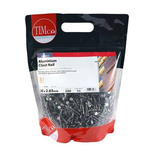 Picture of Aluminium Clout Nail 30 x 2.65mm x 1KG