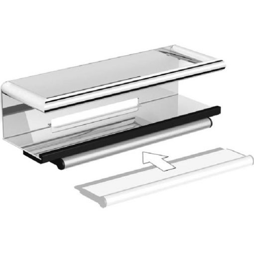 Picture of Shower Shelf With Grab Bar And Magnetic Squeegee