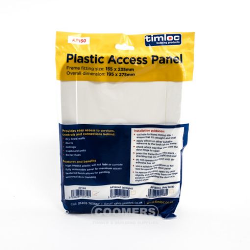 Picture of Timloc Plastic Access Panel 150 x 230mm.