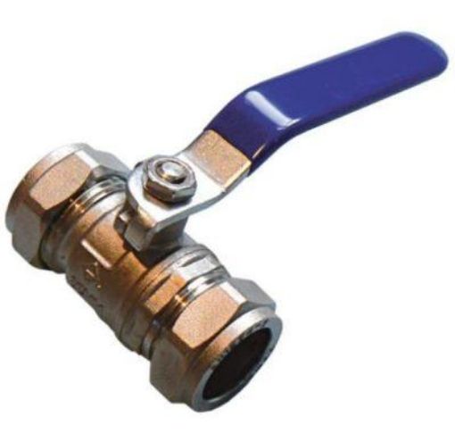 Picture of 22mm Lever Ball Valve - Blue