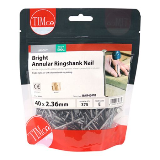 Picture of Bright Annular Ringshank Nail 40 x 2.36mm - 0.5KG
