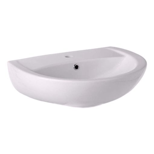 Picture of Fresssh Georgia Plus 550mm Basin White 1 Tap Hole