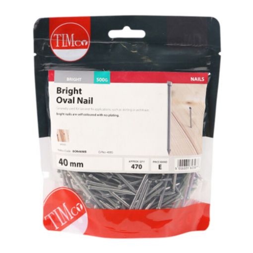 Picture of Bright Oval Nail 40mm - 0.5KG