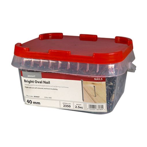 Picture of Bright Oval Nail 40mm - 2.5KG