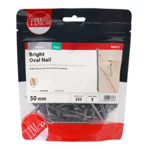 Picture of Bright Oval Nail 50mm - 0.5KG