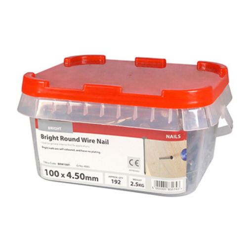 Picture of Bright Round Wire Nail 100 x 4.50mm - 2.5KG