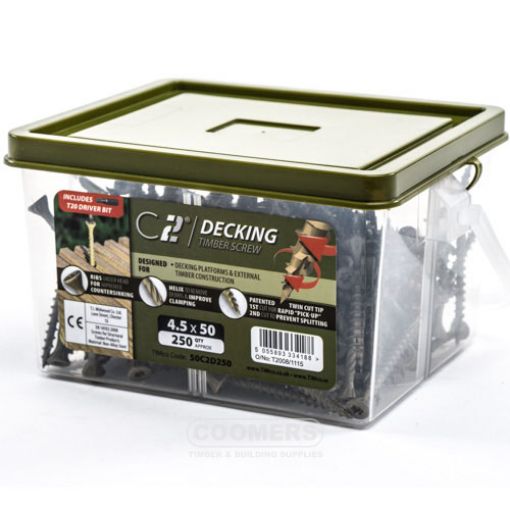 Picture of TIMco C2 Decking Screw 4.5 x 50mm (Tub of 250)