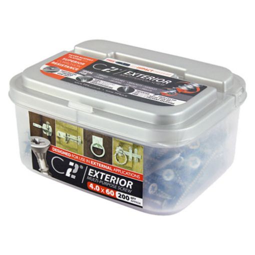 Picture of C2 Strong-Fix Exterior Screw 4.0 x 60mm (Tub of 200)