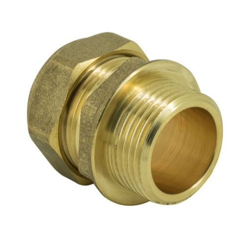 Picture of Compression Straight Connector Male Iron 28mm x 1"