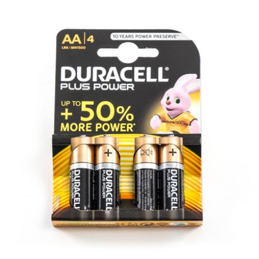 Picture of Duracell Plus AA Battery Pack of 4