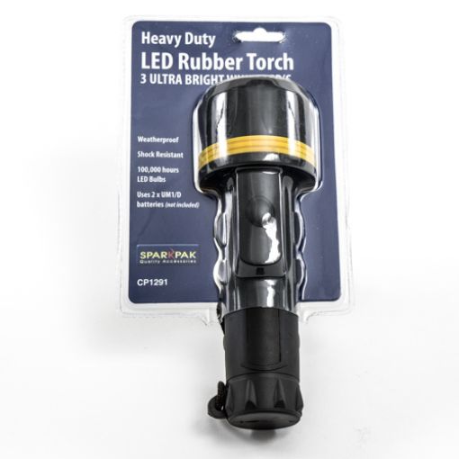 Picture of 3 Led Rubber Torch - 2D