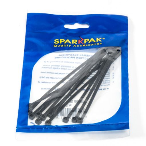 Picture of Cable Ties Black 140 x 3.6mm Pack of 10