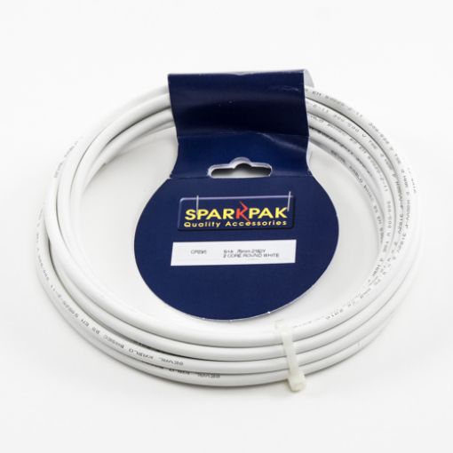 Picture of 2-Core White Flex 0.75mm x 5Mtr 2182Y