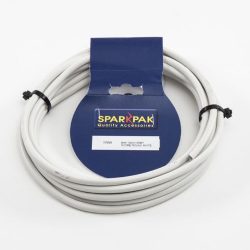 Picture of 3-Core White Flex 1.0mm x 5Mtr 3183Y