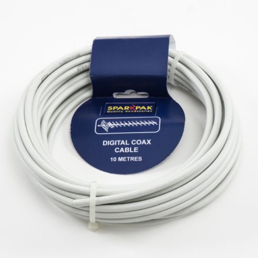 Picture of Digital/Satellite Coax Cable White 10Mtr