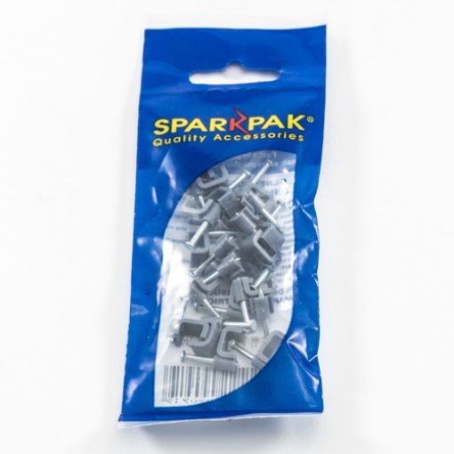 Picture of T and E Clips Grey 1.0mm Pack of 20