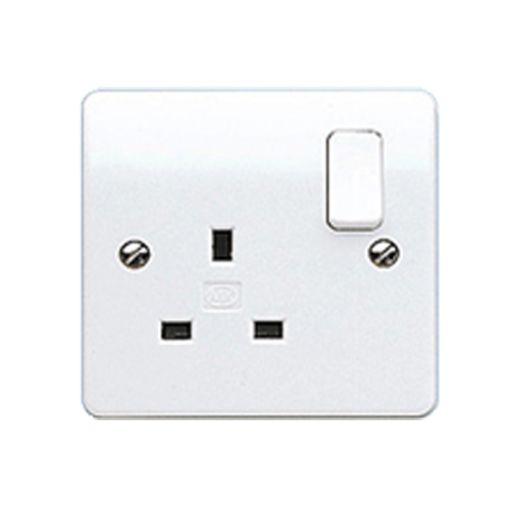 Picture of MK 13 Amp 1 Gang Switched Socket White K2757