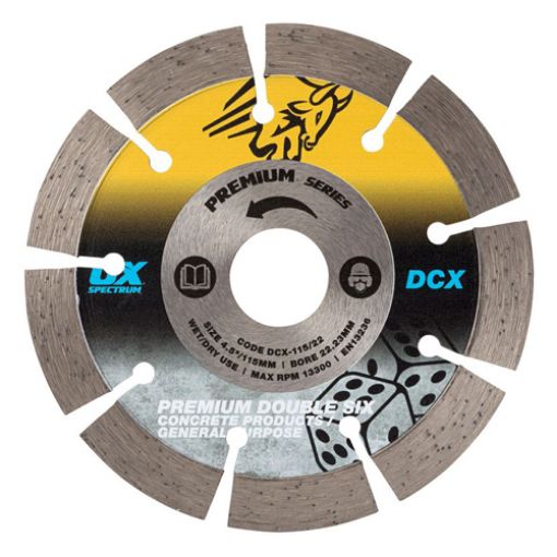 Picture of Spectrum Plus Double Six Diamond Blade 125/22.23mm