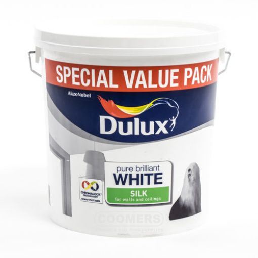 Picture of Dulux Silk Emulsion Pure Brilliant White 6Ltr