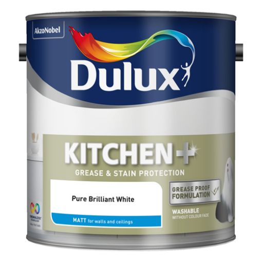 Picture of Dulux Kitchen+ Matt PBW 2.5Ltr Emulsion