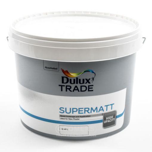 Picture of Dulux Trade Supermatt White 10Ltr