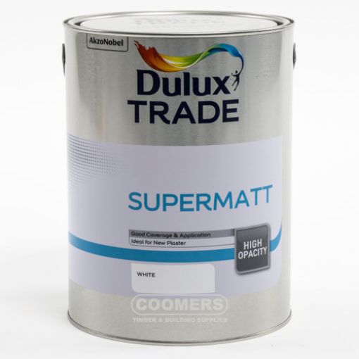 Picture of Dulux Trade Supermatt White 5Ltr