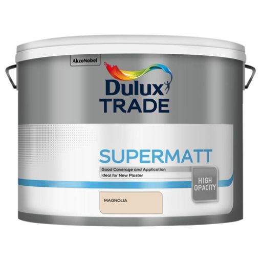 Picture of Dulux Trade Supermatt Magnolia 10Ltr