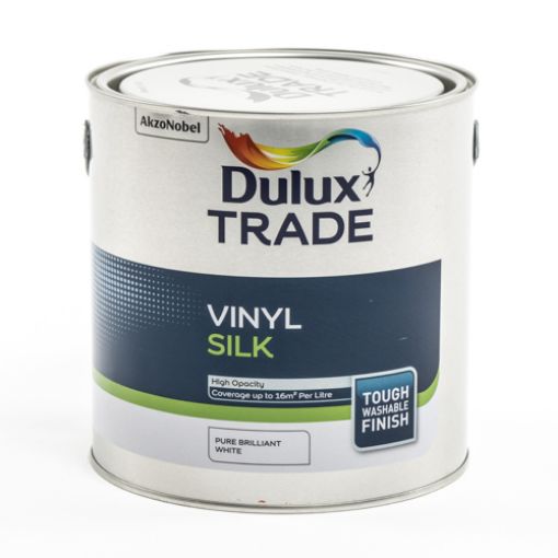 Picture of Dulux Trade Vinyl Silk PBW 2.5Ltr