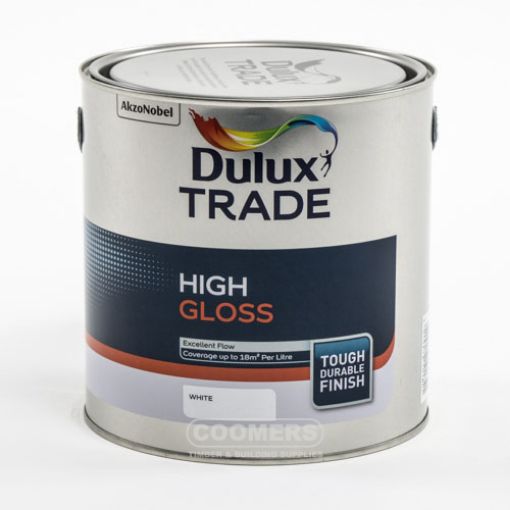 Picture of Dulux Trade High Gloss White 2.5Ltr
