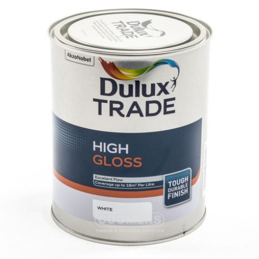 Picture of Dulux Trade High Gloss White 1Ltr