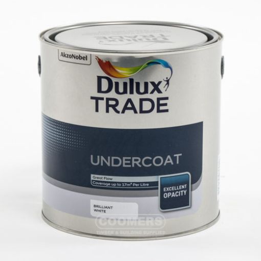 Picture of Dulux Trade Undercoat Brilliant White 2.5Ltr