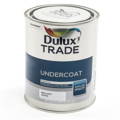 Picture of Dulux Trade Undercoat Brilliant White 1Ltr