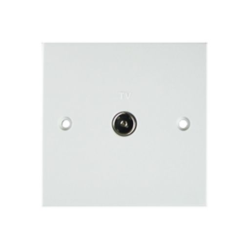 Picture of 1 Gang TV Outlet White
