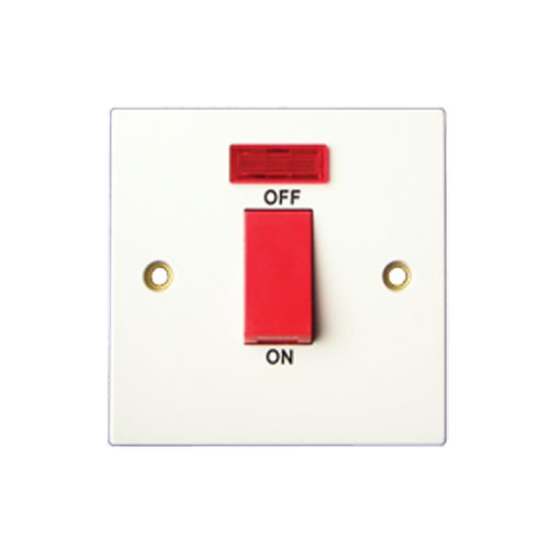 Picture of Double Pole Switch With Neon 45 Amp