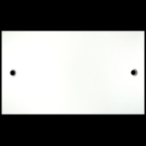 Picture of 2 Gang Blank Plate White