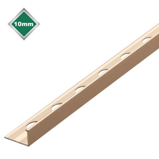 Picture of Tile Trim L Shape 2.44Mtr x 10mm Brushed Stainless Steel