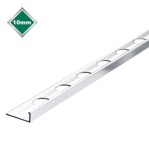 Picture of Tile Trim L Shape Aluminium 2.44Mtr x 10mm Silver