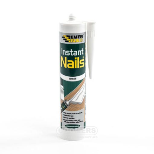 Picture of Everbuild Instant Nails Solvent Free Adhesive, White, 290ml
