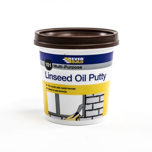Picture of Linseed Oil Putty Brown 1KG