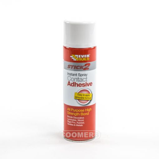 Picture of Everbuild Stick 2 All Purpose High Bond Strength Contact Spray Adhesive, 500ml